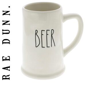Rae Dunn “BEER” Mug / Stein Farmhouse 6” Artisan By Magenta